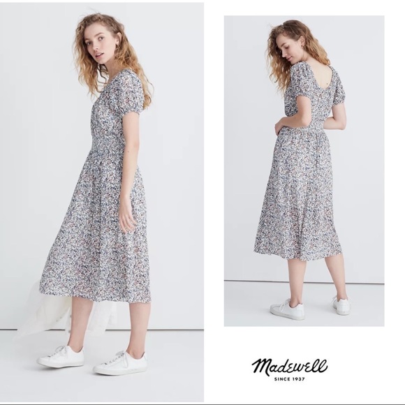 Madewell Dresses & Skirts - SOLD NEW Madewell Smock-Waist Peasant Blosso